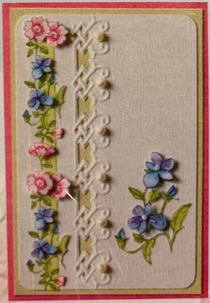 Embossing-Schablone Rand, Spitzbogen